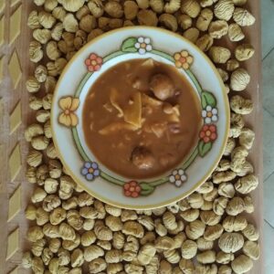 maltagliati con fagioli e marroni secchi