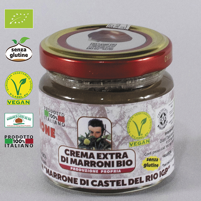 CREMA EXTRA DI MARRONI CON “MARRONE DI CASTEL DEL RIO IGP” GR. 115