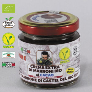 CREMA EXTRA DI MARRONI AL CACAO CON “MARRONE DI CASTEL DEL RIO IGP” GR. 115