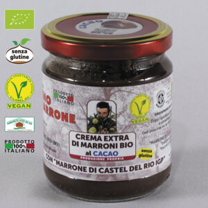 CREMA EXTRA DI MARRONI AL CACAO CON “MARRONE DI CASTEL DEL RIO IGP” gr. 225