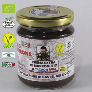 CREMA EXTRA DI MARRONI AL CACAO E RUM CON “MARRONE DI CASTEL DEL RIO IGP” GR. 225