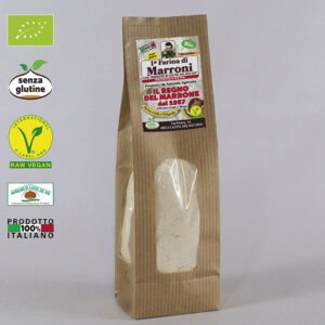 1° farina di marroni CON “MARRONE DI CASTEL DEL RIO IGP” GR. 200