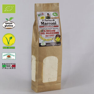 1° FARINA DI MARRONI CON “MARRONE DI CASTEL DEL RIO IGP” GR. 500